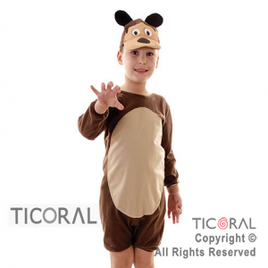 DISFRAZ OSO DE MASHA NI�O CAND TALLE 2 X 1